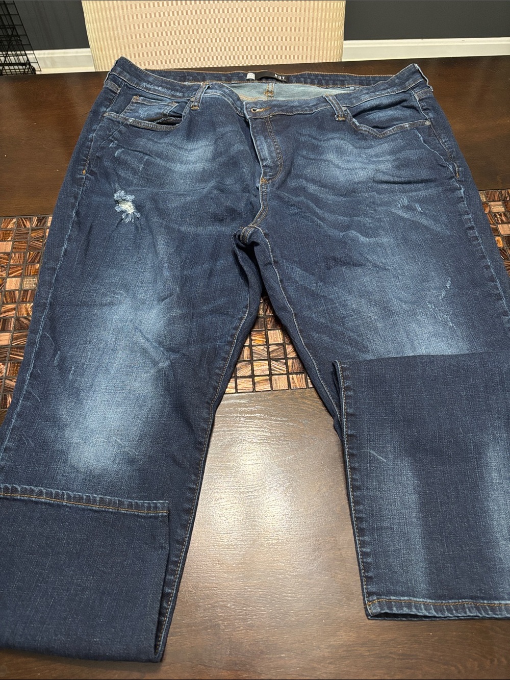 Kut from the Kloth Dark Blue Cropped Ankle Jeans